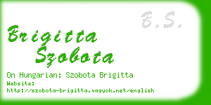 brigitta szobota business card